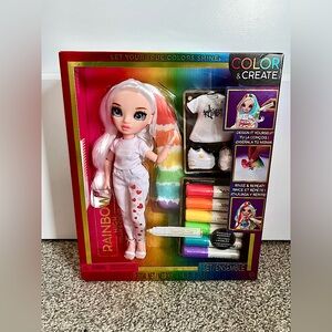 Rainbow High Colour and Create blue eye doll